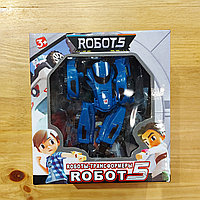 Роботы трансформеры "Robot 5". Машина трансформер - робот. Тобот. Tobot. Темно-синий.