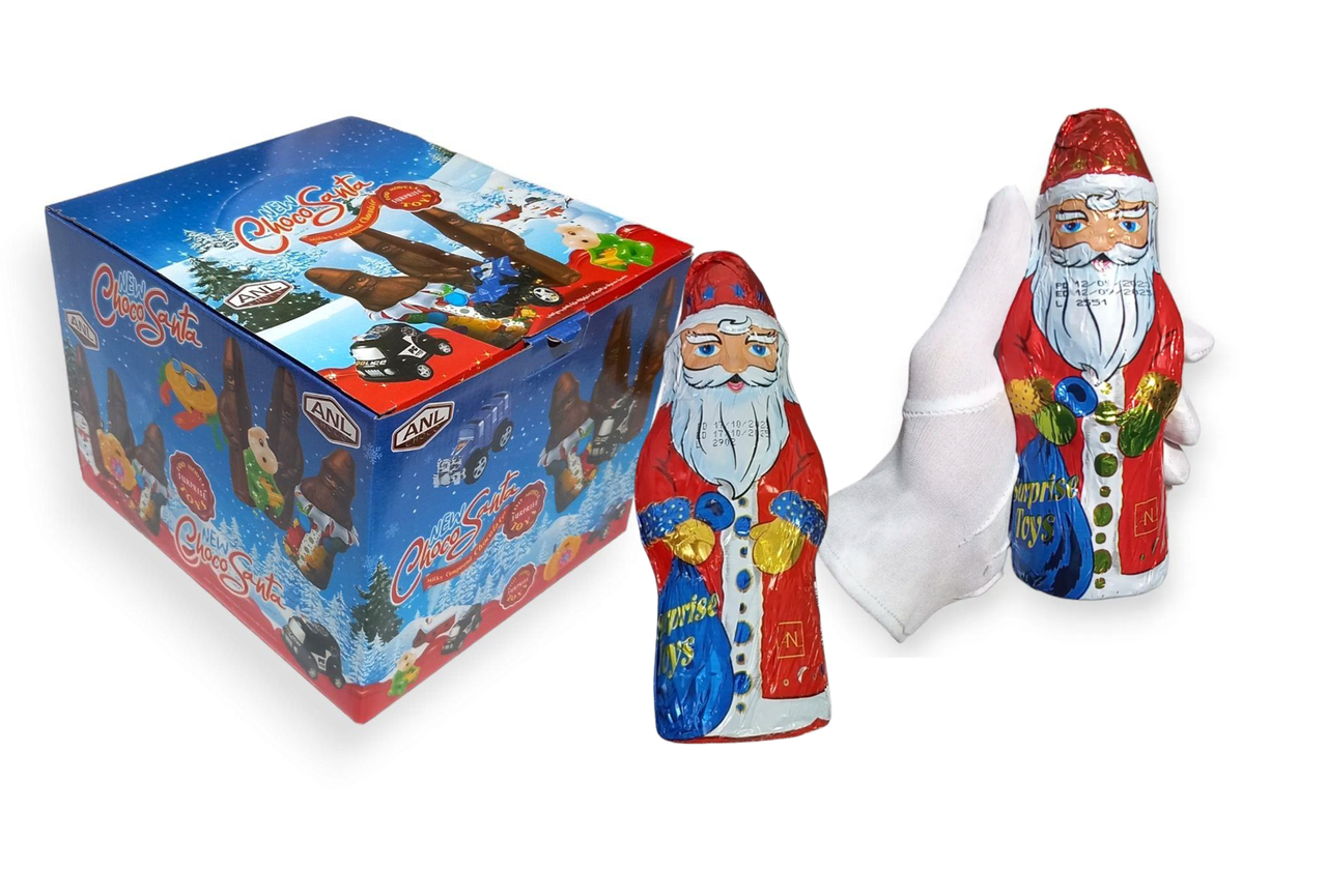 Шоколадный Санта с Игрушкой Santa Surprise Toys 120гр /Турция/ (12шт - упак)