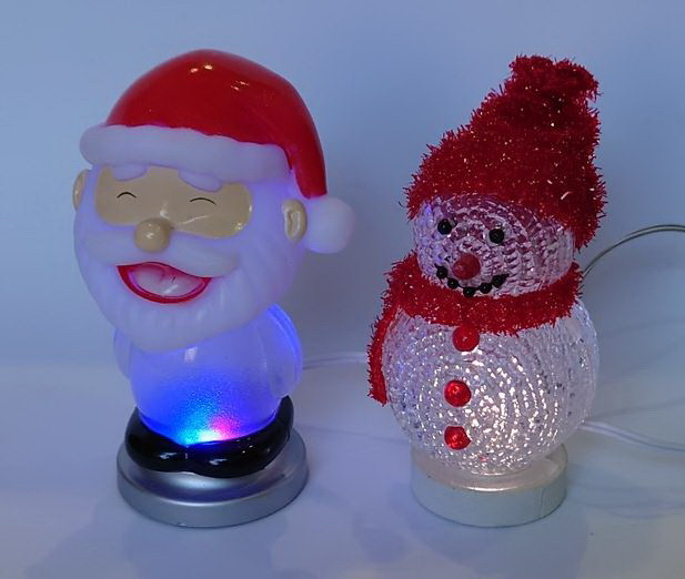 Светильник Снеговик на Новый Год, Рождество - светящийся сувенир - фото 2 - id-p113806153