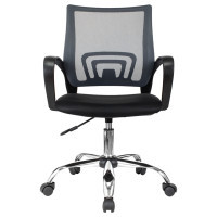 Кресло для персонала Helmi HL-M95 R "Airy", СН, ткань черная, сетка, пластик черный - фото 2 - id-p113806234