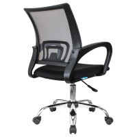 Кресло для персонала Helmi HL-M95 R "Airy", СН, ткань черная, сетка, пластик черный - фото 4 - id-p113806234