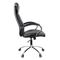 Кресло для руководителя Helmi HL-E01 "Inari", экокожа, черно-серое - фото 3 - id-p113806242