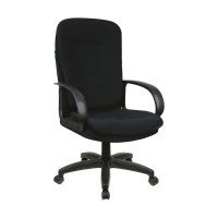 Кресло для руководителя Helmi HL-E66 "Lines" LTP, ткань, черное