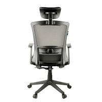 Кресло для руководителя Helmi HL-E31 "Ergo", ткань, сетка, черное - фото 4 - id-p113806350