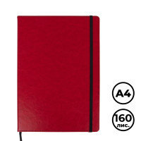 Ежедневник недатированный Brauberg "Office", А4, 160 л, красный
