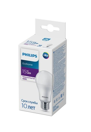 Лампа Philips Ecohome LED Bulb 15W 1450lm E27 840 RCA, фото 1