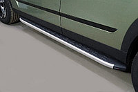 Пороги алюминиевые с пластиковой накладкой 1720 мм ТСС для Jaecoo J7 1.6T 2WD 2023-