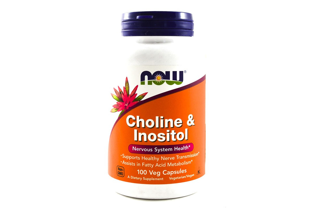 Витамины Choline and Inositol 100 caps Now