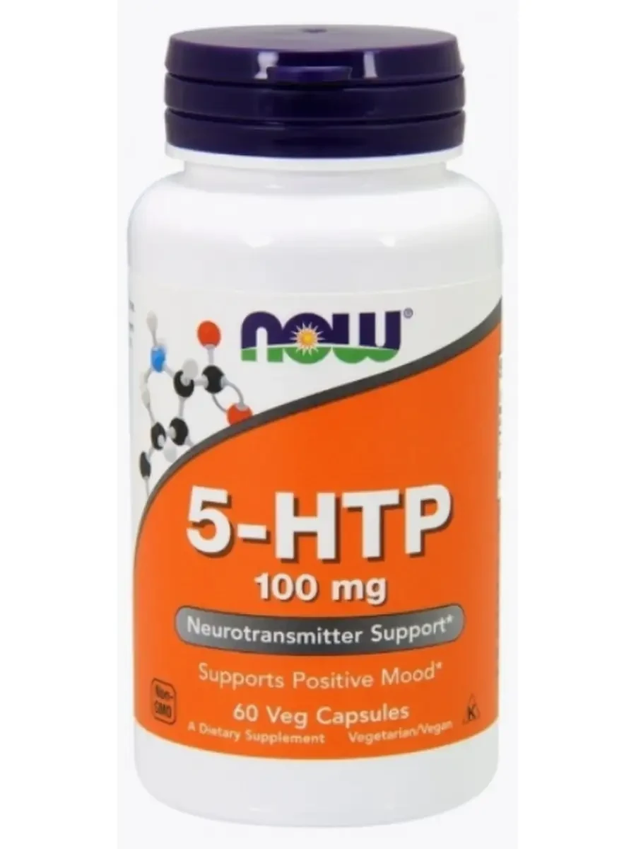 Витамины NOW 5-HTP 100 мг 60 капсул