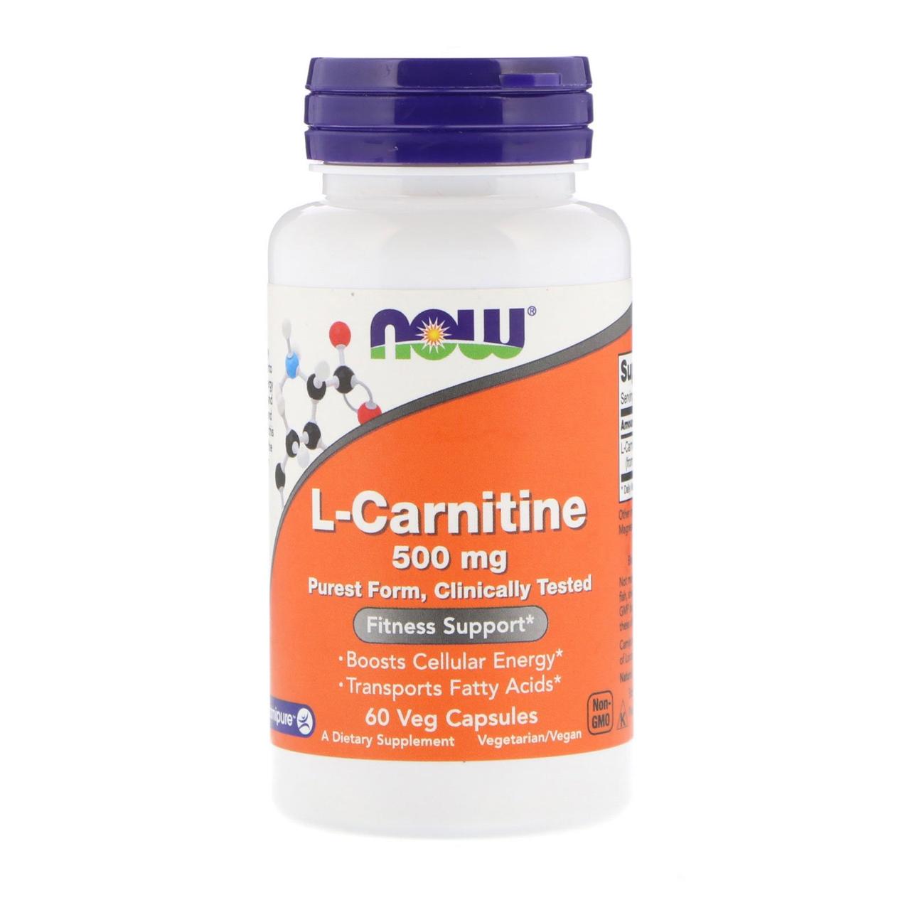 L-Carnitine, L-Карнитин 500 мг - 60 капсул