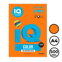 Бумага IQ Color Intensive, А4, 80 г/м2, 500 листов, оранжевая - фото 1 - id-p113806792