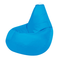 Кресло-мешок Темно-Голубой, XL-Стандарт 130*95 см, оксфорд, съемный чехол