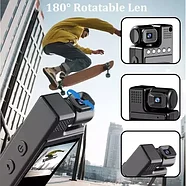 Экшен-камера с экраном нательная L9 Body-Cam 1080P с вращающимся объективом на 180° (Wi-Fi), фото 2