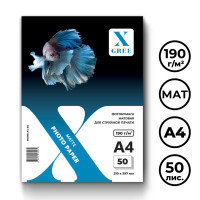 Фотобумага двусторонняя X-Gree, A4 формат, 190 г/м2, 50 листов, матовая