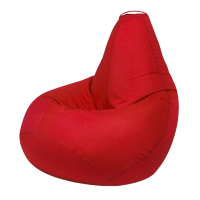 Кресло-мешок Красный, XL-Стандарт 130*95 см, оксфорд, съемный чехол