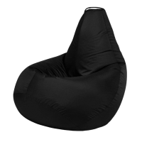 Кресло-мешок Черный, XL-Стандарт 130*95 см, оксфорд, съемный чехол