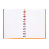 Записная книжка OfficeSpace "Neon", A6, 60 листов, на гребне, в клетку, оранжевая - фото 3 - id-p113809736
