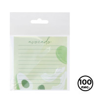 Блок для записей MESHU "Avocado", размер 85*85 мм, 100 листов, декоративный на склейке - фото 1 - id-p113809960