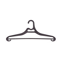 Вешалки для одежды OfficeClean, пластиковая, 3 шт в уп., размер 48-52, цвет черный - фото 2 - id-p113808144