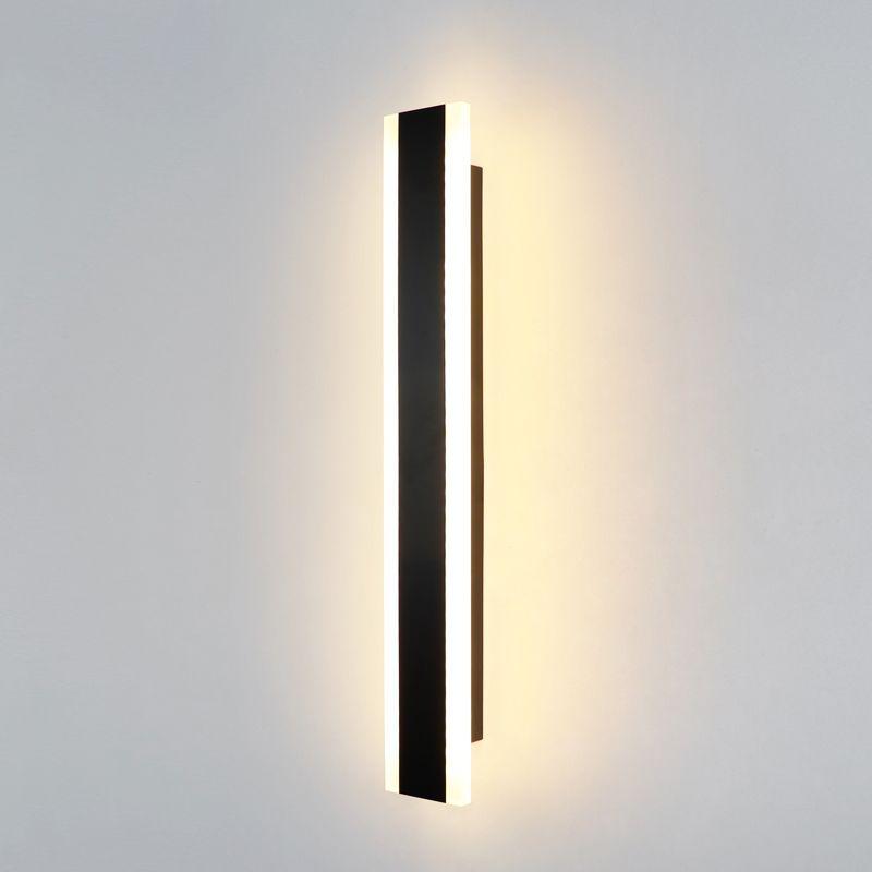 Светодиодный, уличный настенный светильник черный 100см - фото 1 - id-p113810847