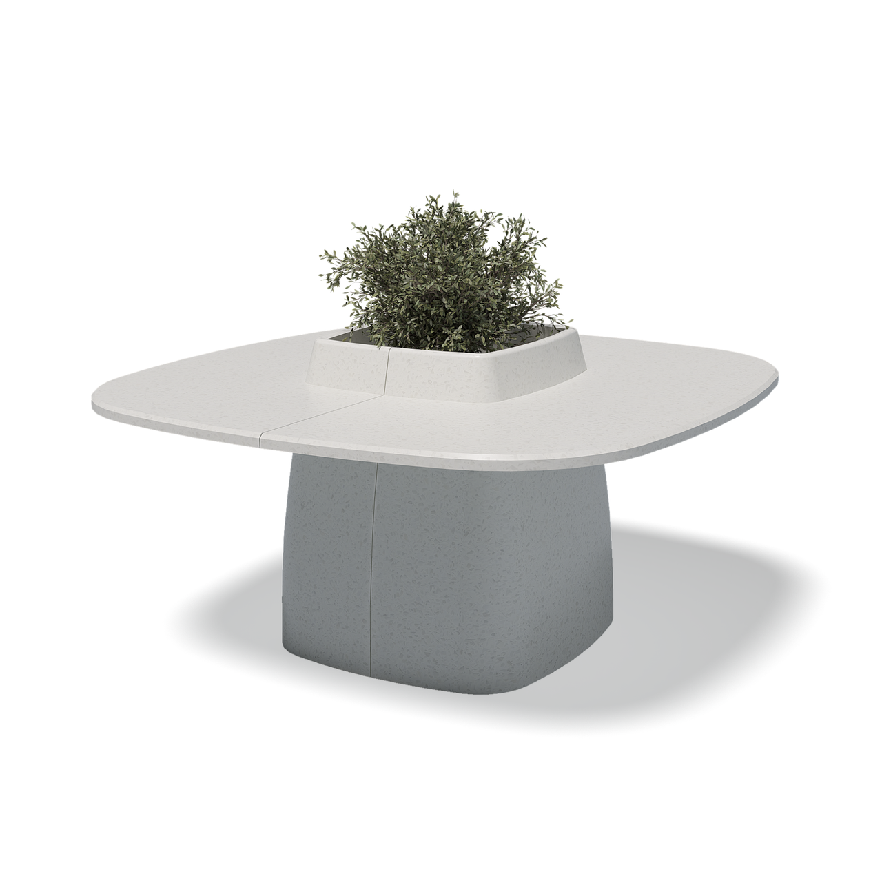 Уличный стол "Nomad L" из композитного мраморного камня - фото 1 - id-p113811034