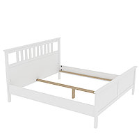 Кровать двуспальная КАНТРИ (аналог ХЕМНЭС) 180х200 см белый лак\реечное дно Амелия