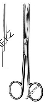 Ножницы тупоконечные прямые 140 мм - фото 1 - id-p113811413