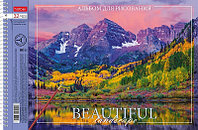 Альбом для рисования "Hatber", 32л, А4, перфорация на отрыв, на спирали, серия "Красота природы"