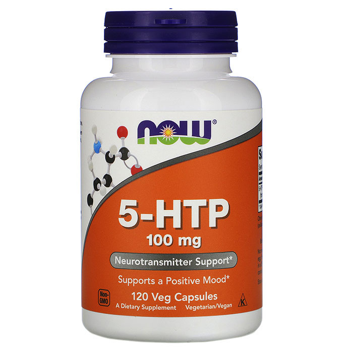 Витамины NOW 5-HTP 100 мг 120 капсул - фото 1 - id-p113810496