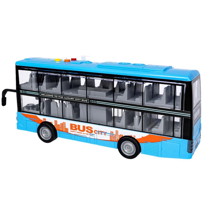 Игрушечный автобус CITY BUS SERIES синий - фото 4 - id-p113813739