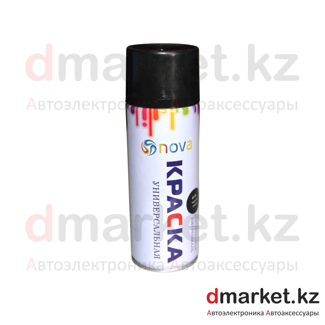 Краска аэрозольная Nova черная, 450 мл