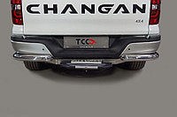 Защита задняя (уголки) 76,1 мм ТСС для Changan Hunter Plus 2023-