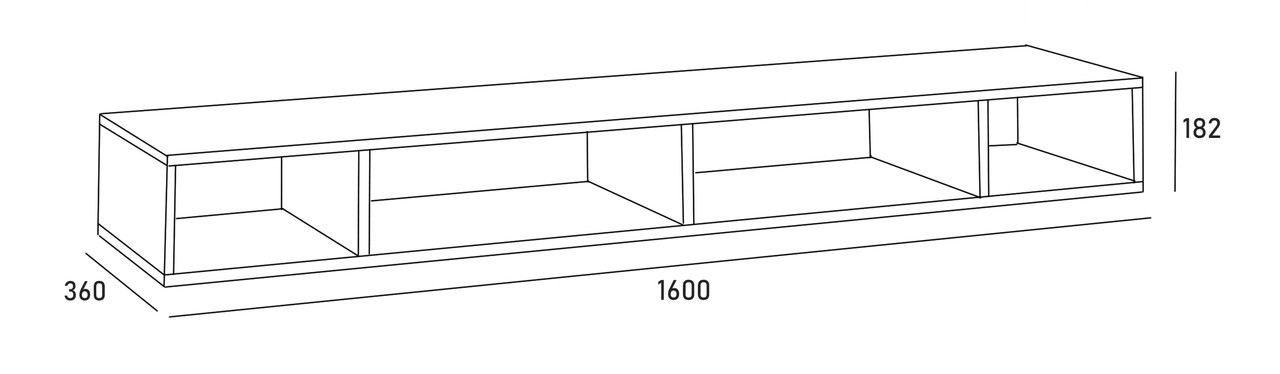 Антресоль MODUL 1600 - фото 2 - id-p113816366