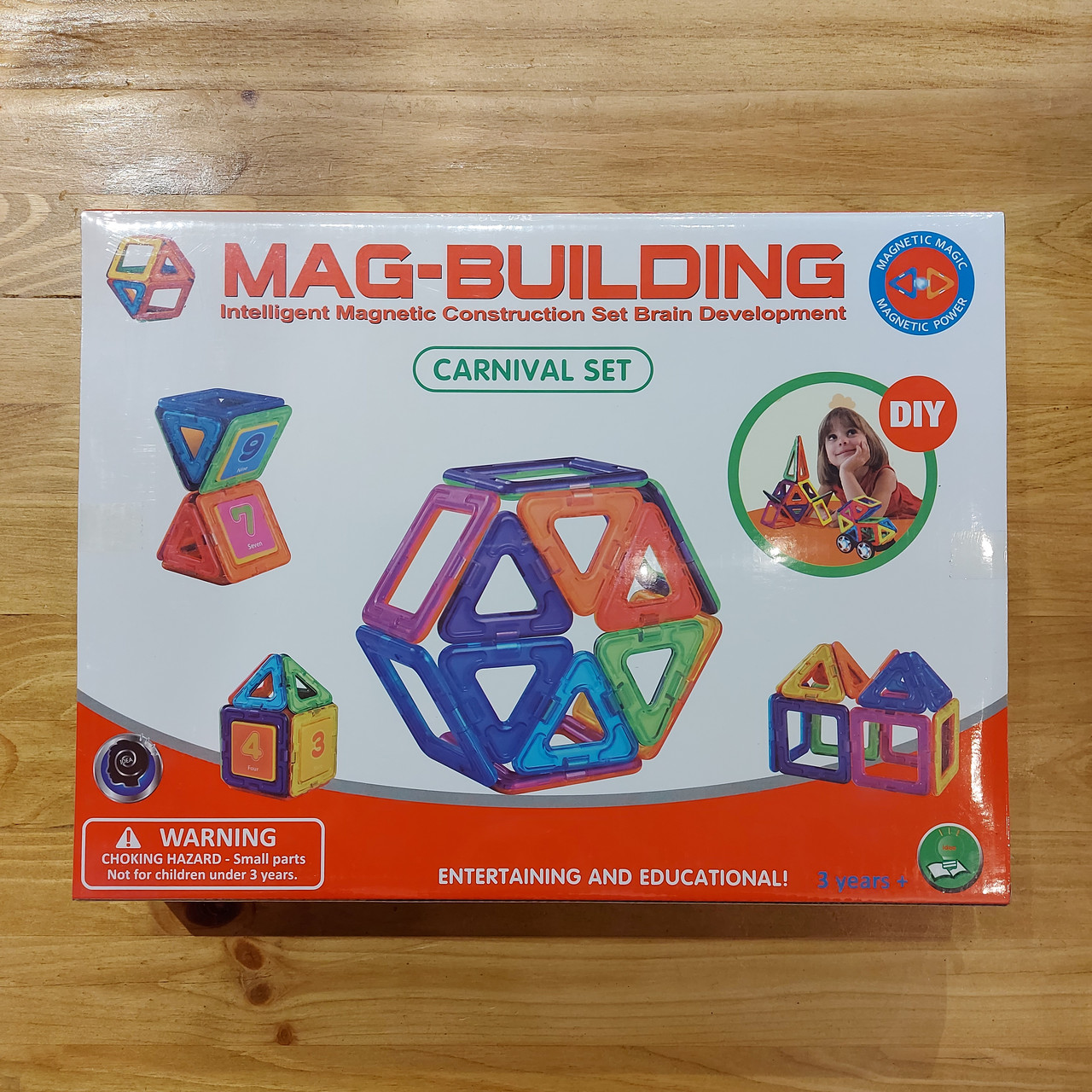 Средний Магнитный Детский конструктор "Mag-Building" 28 pcs. Крупные детали. Brain Training. Подарок. - фото 2 - id-p113816511