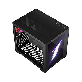 Компьютерный корпус 1STPLAYER STEAMPUNK SP7 EMOTION VIEW Black без Б/П 2-016855-TOP SP7-EV-BK, фото 2