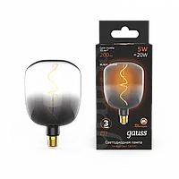 Лампа Gauss LED Filament V140 5W 200lm 1800К Е27 black-clear flexible 1008802105