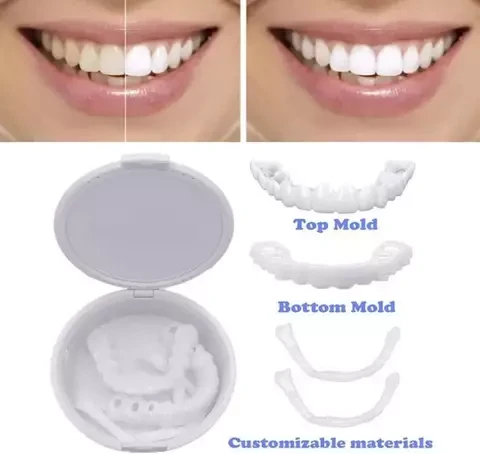 Виниры накладные на верхний и нижний ряд зубов Snap-on Smile X2 - фото 4 - id-p113821661
