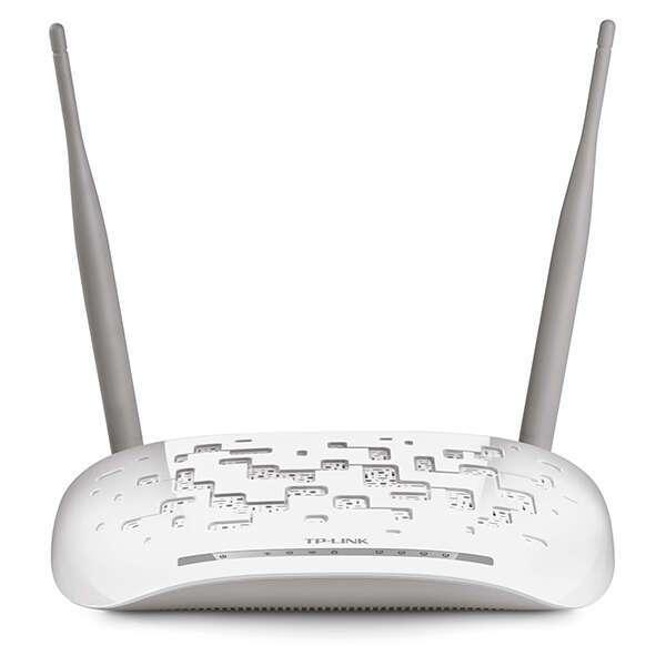 Беспроводной ADSL Модем, TP-Link TD-W8961N, 4 порта + Wi-Fi, 300 Mbps - фото 1 - id-p113821700