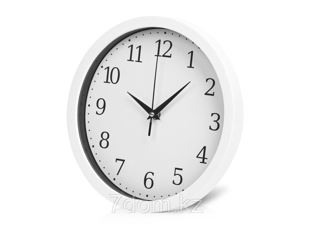Пластиковые настенные часы диаметр 25,5 см Yikigai, белый, фото 1
