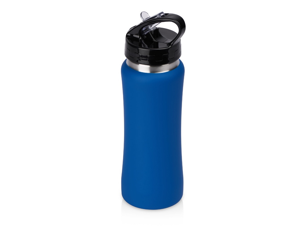 Бутылка для воды Bottle C1, сталь, soft touch, 600 мл, синий - фото 1 - id-p113823461