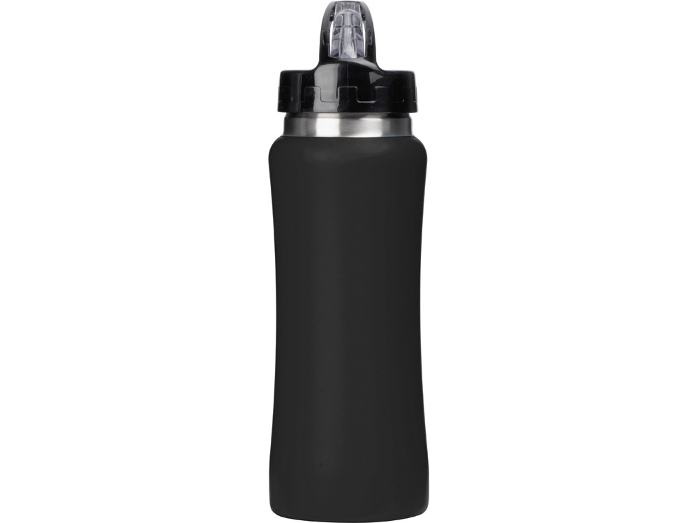 Бутылка для воды Bottle C1, сталь, soft touch, 600 мл, черный - фото 4 - id-p113823462