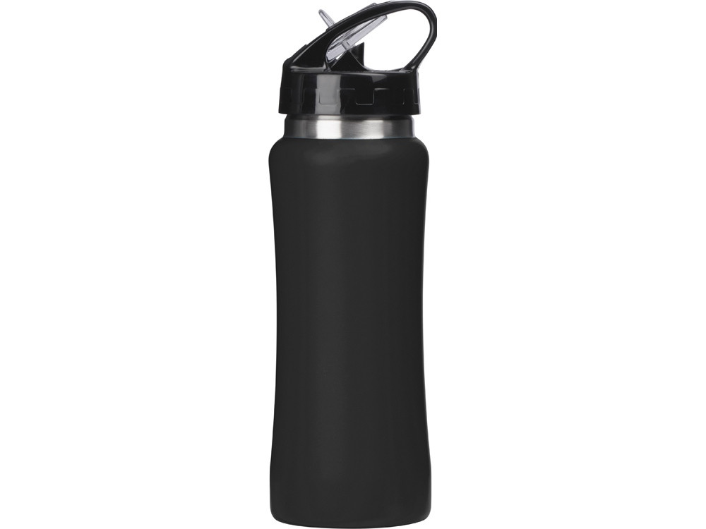 Бутылка для воды Bottle C1, сталь, soft touch, 600 мл, черный - фото 5 - id-p113823462