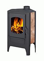 Печь камин с плитой (от 25 до 55 м2) БАВАРИЯ ЭКО УГЛОВАЯ