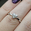 Сертификат GIA, Золотое кольцо 16,5р 750 проба с бриллиантом 0,57Ct VS2/I, фото 4
