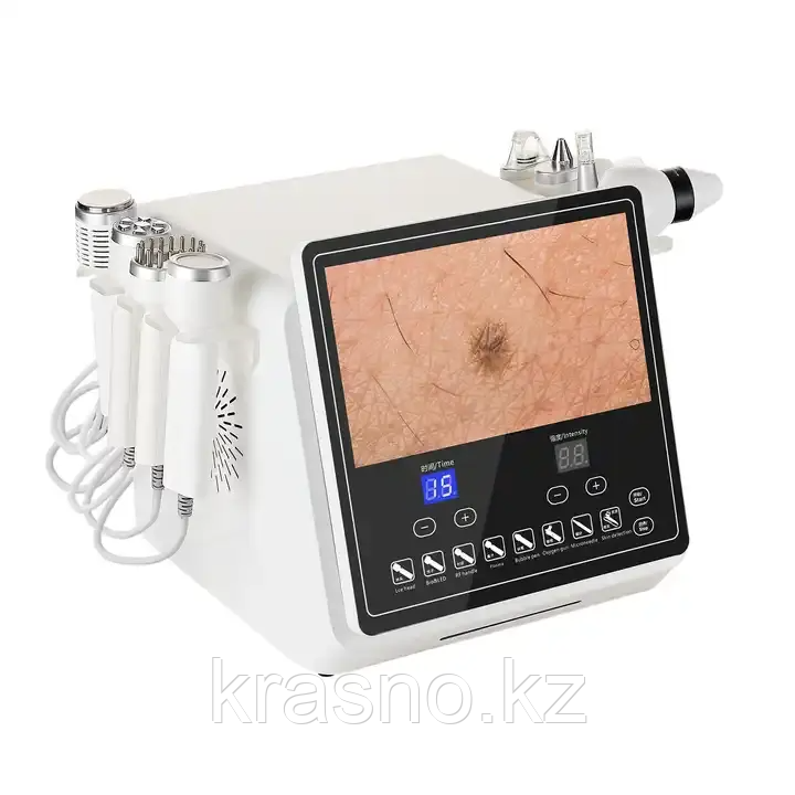 Аппарат 8в1 гидропилинг с анализатором кожи и волос с помощником - фото 2 - id-p113824996