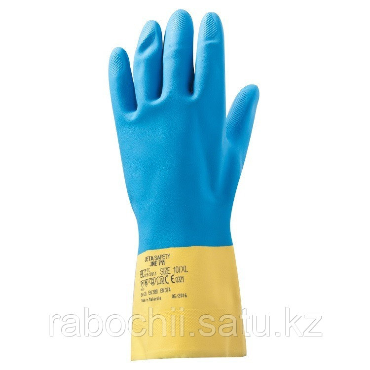 Перчатки химические неопреновые JNE711 Jeta Safety - фото 1 - id-p113826024