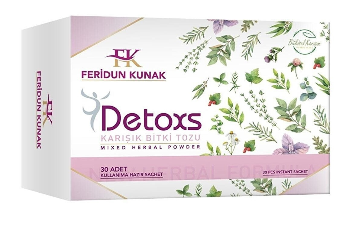 Препарат для похудения Detoxs Feridun Kunak, 30 пакетиков - фото 1 - id-p113826808