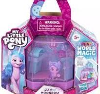 Мини Мир Волшебный Кристалл-  My Little Pony Izzy Mini World Moonbow Crystal Keychain Mini World Magic Hasbro