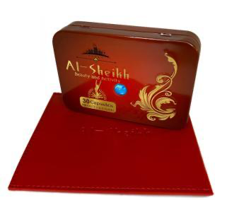 Al-sheikh ( Аль Шейх ) прямоугольная металлическая упаковка капсулы для похудения 36 капсул, фото 1