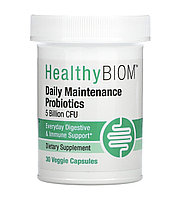 Healthybiom daily maintenance probiotics 5млрд, 30 растительных капсул